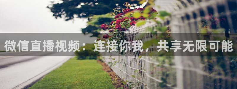 玩球直播app：微信直播视频：连接你我，共享无限可能